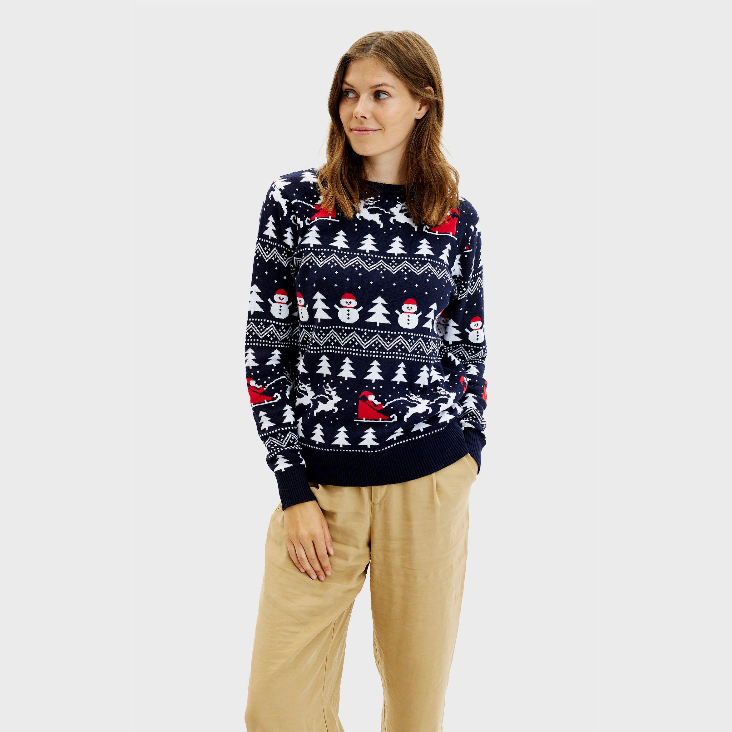 Der Stilvolle Weihnachtspullover - Damen.
